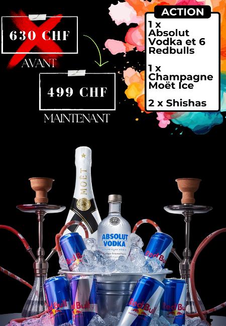 Moët – Vodka – Shishas